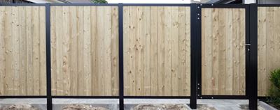 Beringstraat Baffle tevredenheid Garden Center 'T.' | NIEUW: Aluminium gleufpalen voor houten en aluminium  afsluitingen